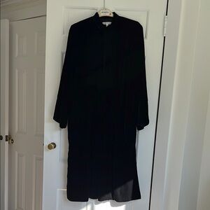 Elizabeth and James Black Velvet Coat